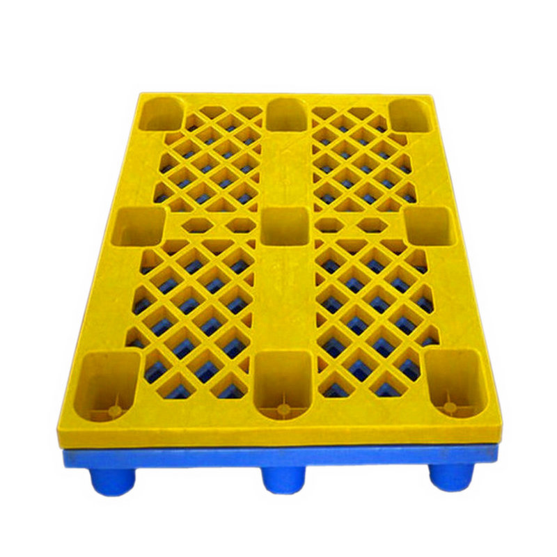 蓝色黑色1米*0.8米塑料卡板叉车塑胶托盘物流栈板仓储周转地台板