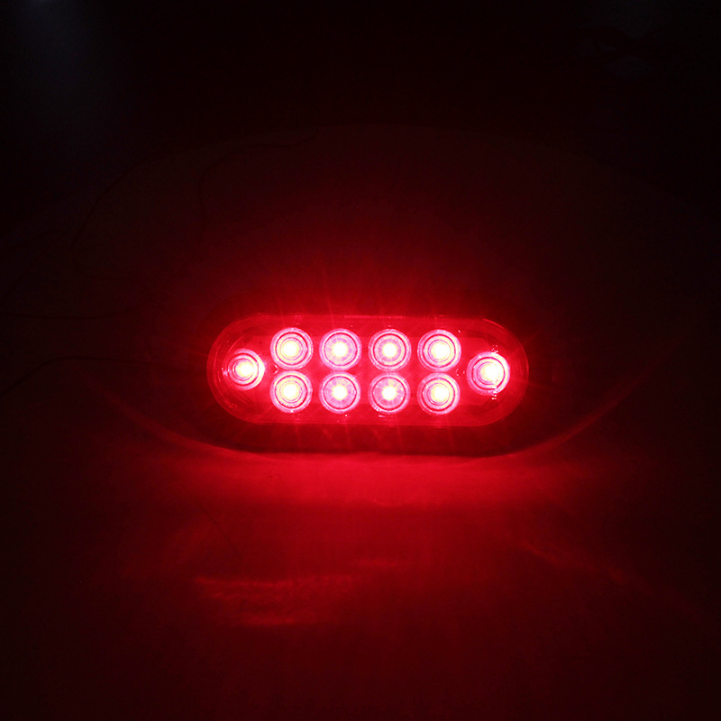 10-30V Universal 10LED luz trasera de freno Luz de señal de giro luz roja