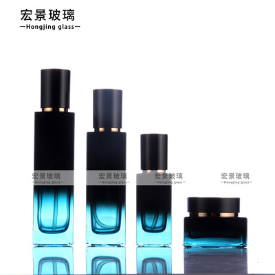 St. Lo 100ml Toner milk 40ml Essence 50G Cream Glass suit square Skin care products Cosmetic bottles