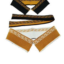 罗纹针织布衣领 罗纹提花领 提花双面领 袖口下摆订 制服装辅料厂