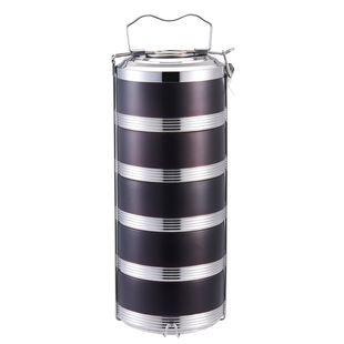 Insulated lunch box 304 stainless steel double-layer heat insulation anti-overflow sealed pot portable basket multi-layer lunch box