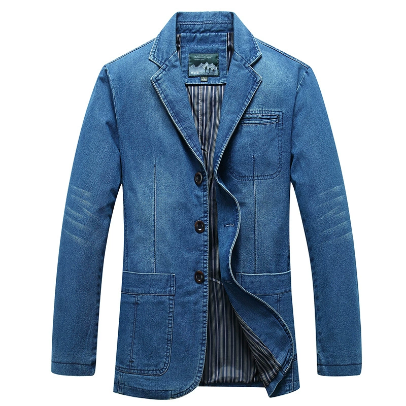 Джинсовый костюм для отдыха, пиджак, oversize