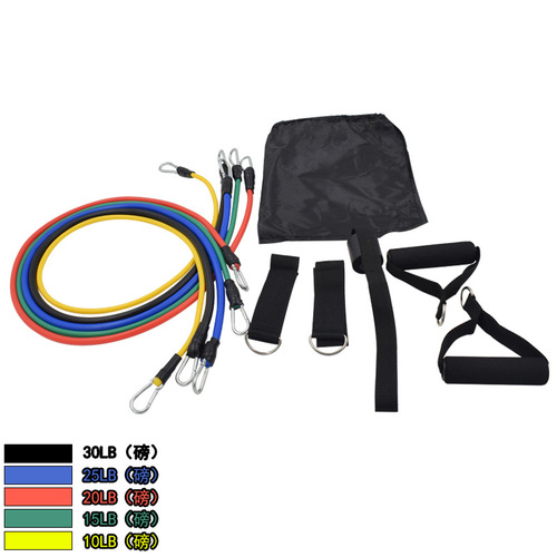 Resistance Bands Set of 11, Fitness Resistance Straps, Resistance Tubes, Factory Direct Sale, Wholesale