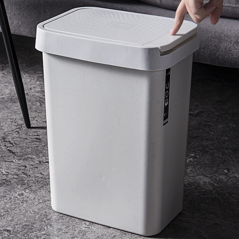 弹盖垃圾桶家用卫生间客厅卧室有盖创意大号纸篓按压式垃圾筒