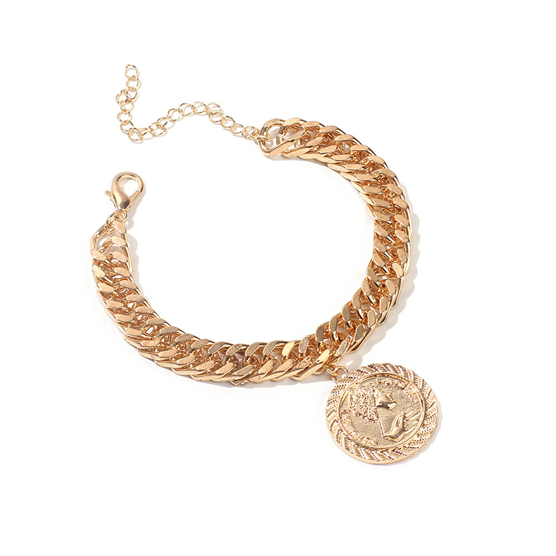 New Fashion Simple High-end Lady Retro Thick Chain Bracelet Nihaojewelry Wholesale display picture 3