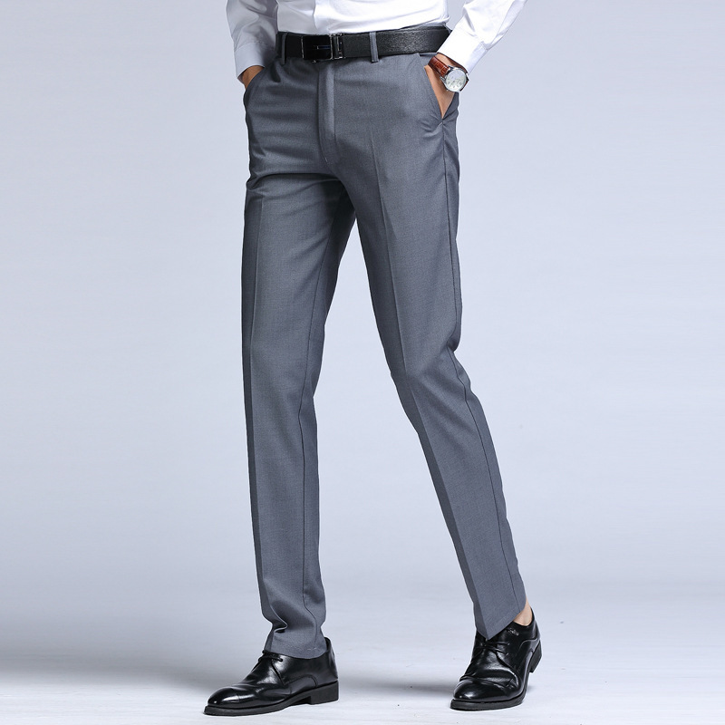summer man Western-style trousers Men's business affairs black Suit pants Self cultivation leisure time Western-style trousers Straight formal wear Western-style trousers