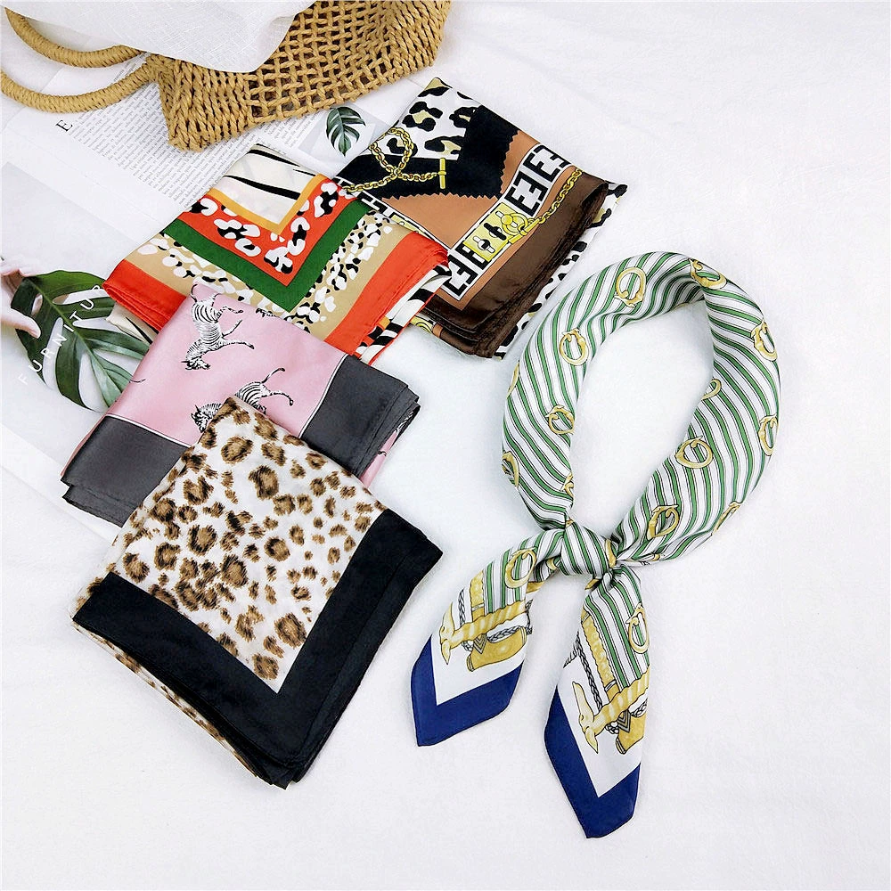 Universal demi-season scarf, thin neckerchief