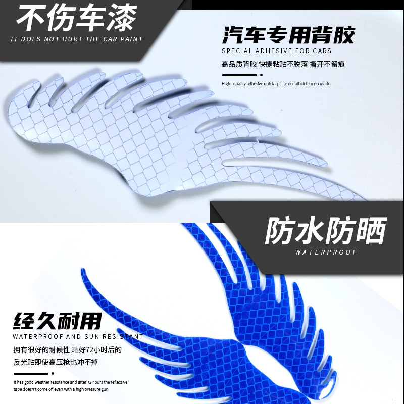 Retroreflective trend sticker