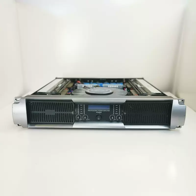 Professional pure post -level amplifier four channels 400W suitable for fixed installation conference room banquet hall multi -function hall
