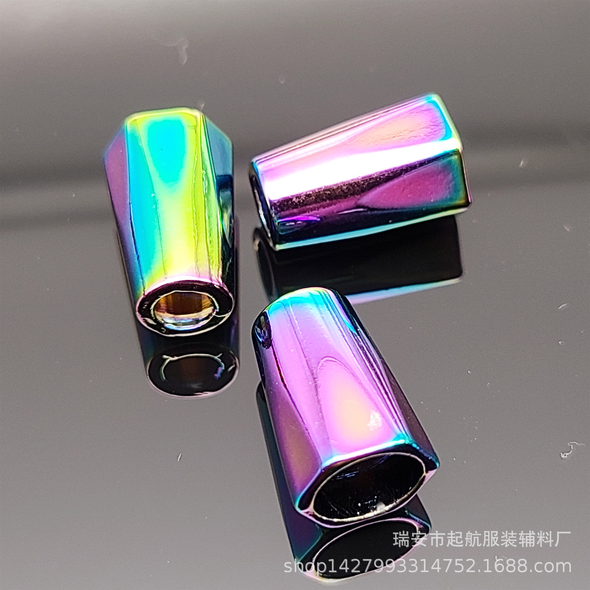 幻彩金属吊钟羽绒服衣帽吊扣配件大衣绳扣金属止滑扣松紧调节纽扣