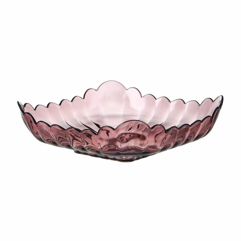 透明pet干果盘塑料水果盘 欧式客厅零食盘现代简约创意糖果盘家用