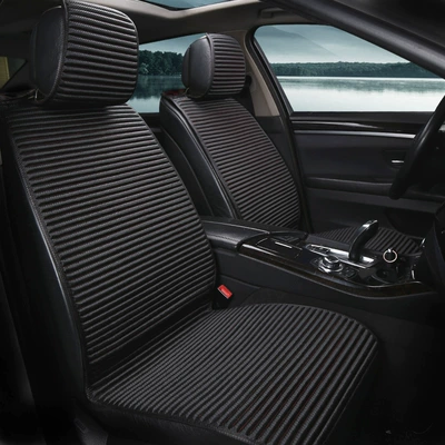 Seat cushion, seat cover Seat Cushion, Summer Breathable - classic-black-quilted-black-thread
