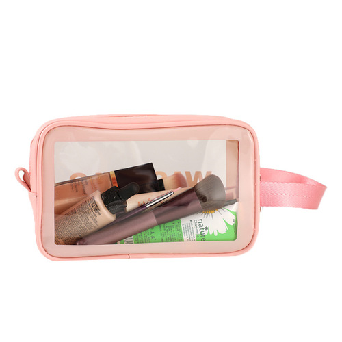 Transparent PVC makeup travel wash bag waterproof portable large capacity swimming bag shower bag makeup bag travel storage bag