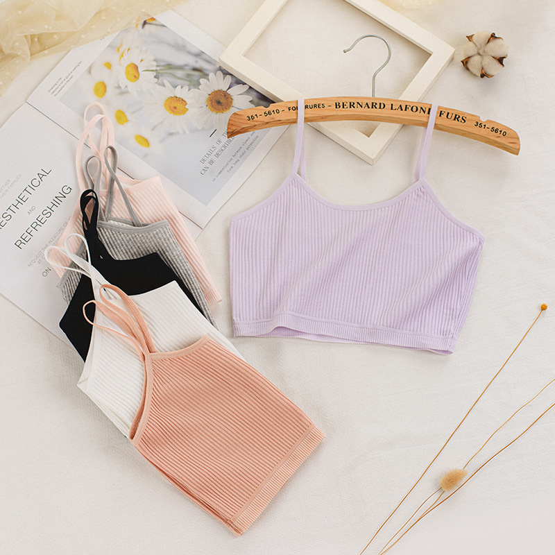 Fábrica al por mayor chaleco femenino adolescente chica desarrollo sujetador estudiante de secundaria estudiante ropa interior femenina estudiante de secundaria