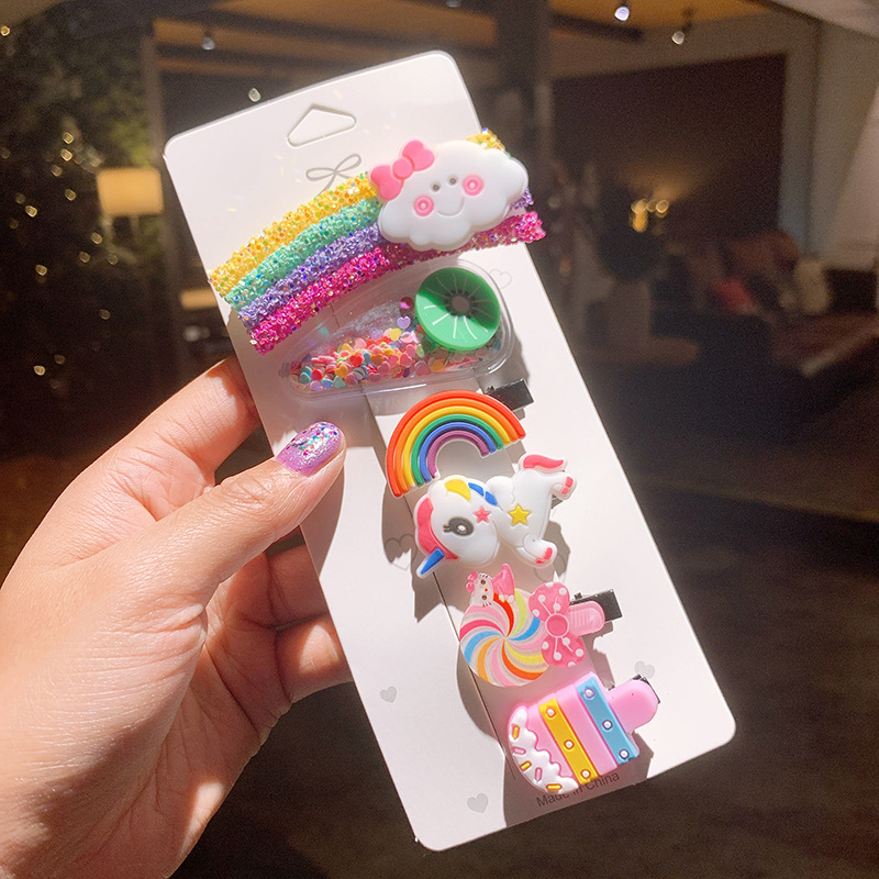 Korean Children's  Cute Candy Color  Rainbow Hairpin display picture 8