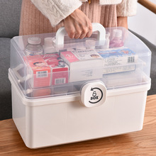 药箱家用药品收纳盒儿童医疗箱家庭装大容量便携医药箱一件代发