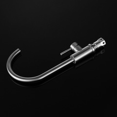 SUS304 stainless steel cold and hot kitchen sink faucet with swivel and extendable ball cartridge mixed water faucet