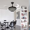 invisible Fan light Northern Europe Restaurant Ceiling fan lamp household black wholesale a chandelier Simplicity a living room lighting Lighting Bluetooth