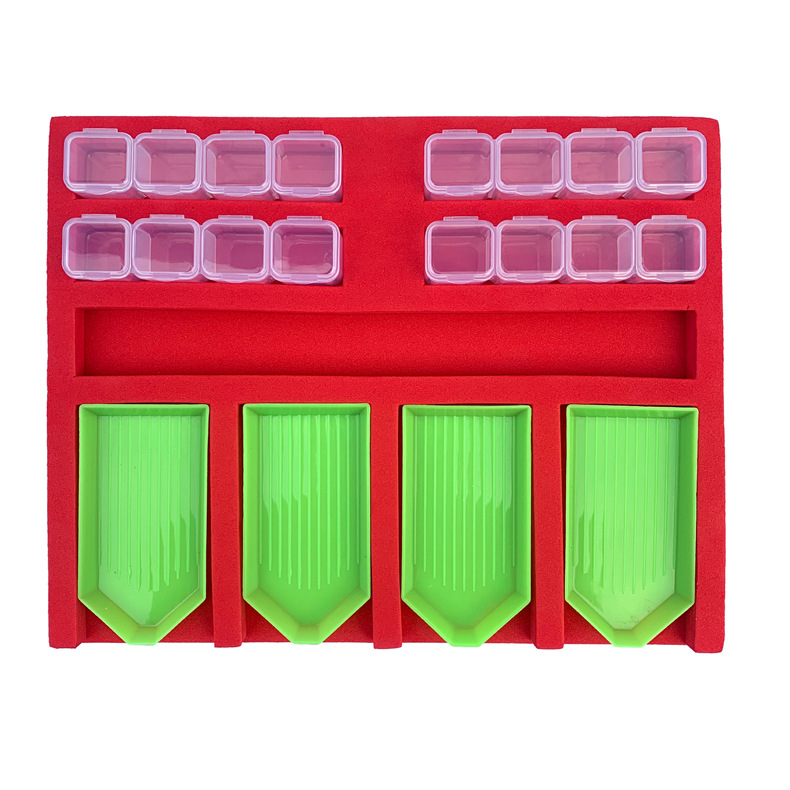 红盘+开口盘+4格