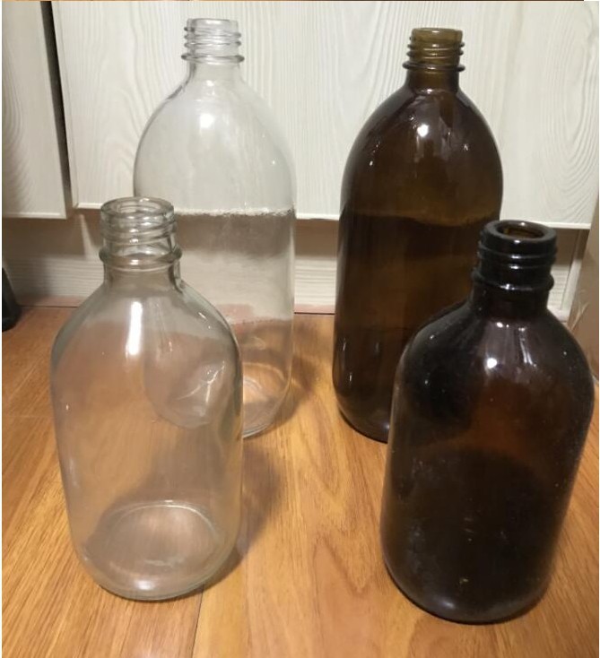 加液器专用玻璃瓶/套筒加液器玻璃瓶500ML 1000ML