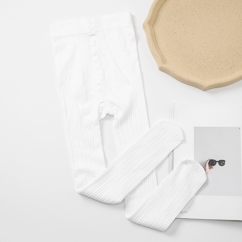 화이트 트위스트 팬티 스타킹