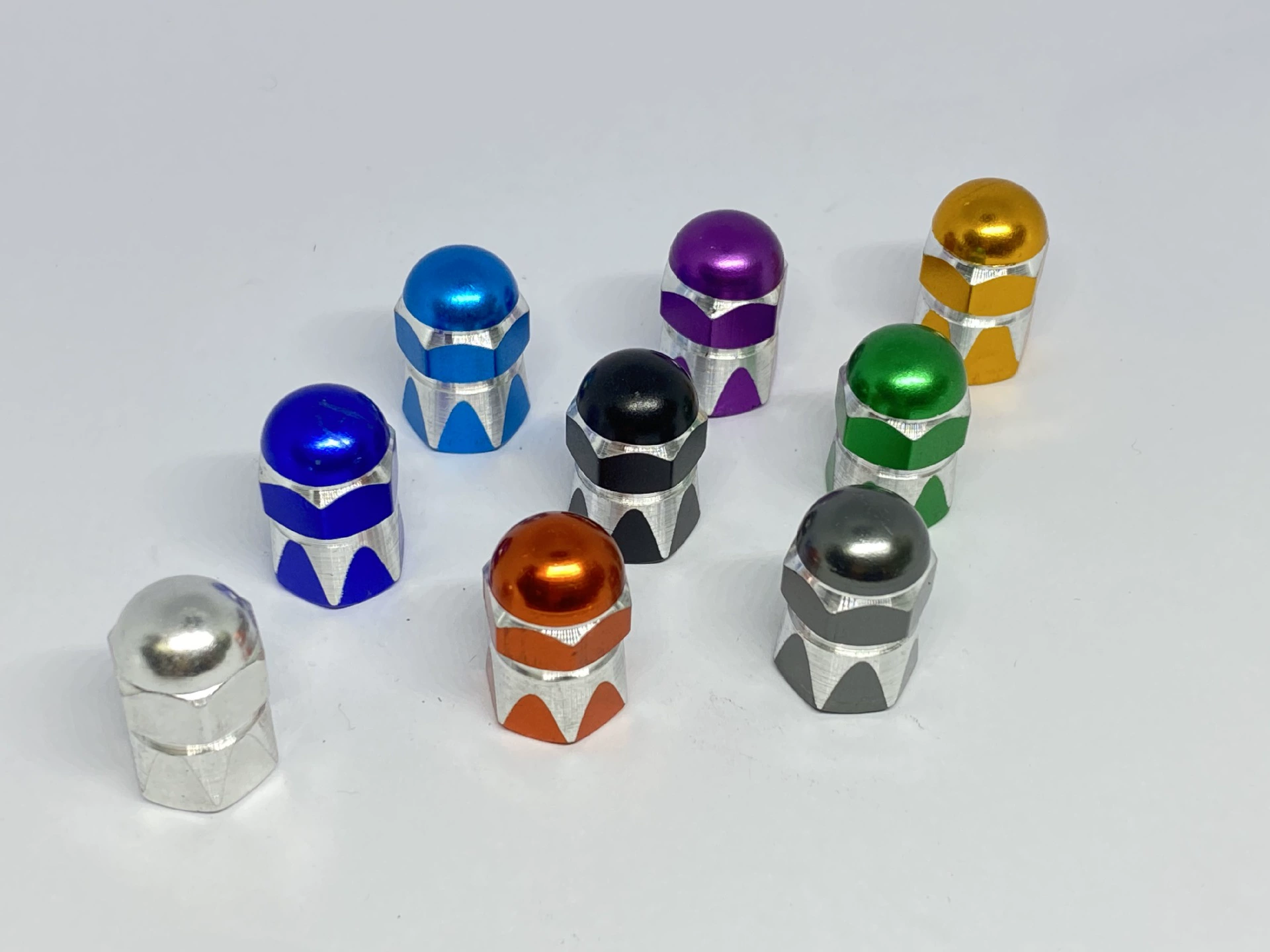 Трансграничные поставки креативных колпачков для клапанов, пылезащитное производство и обработка во французском стиле, автомобильные колпачки для клапанов из алюминиевого сплава