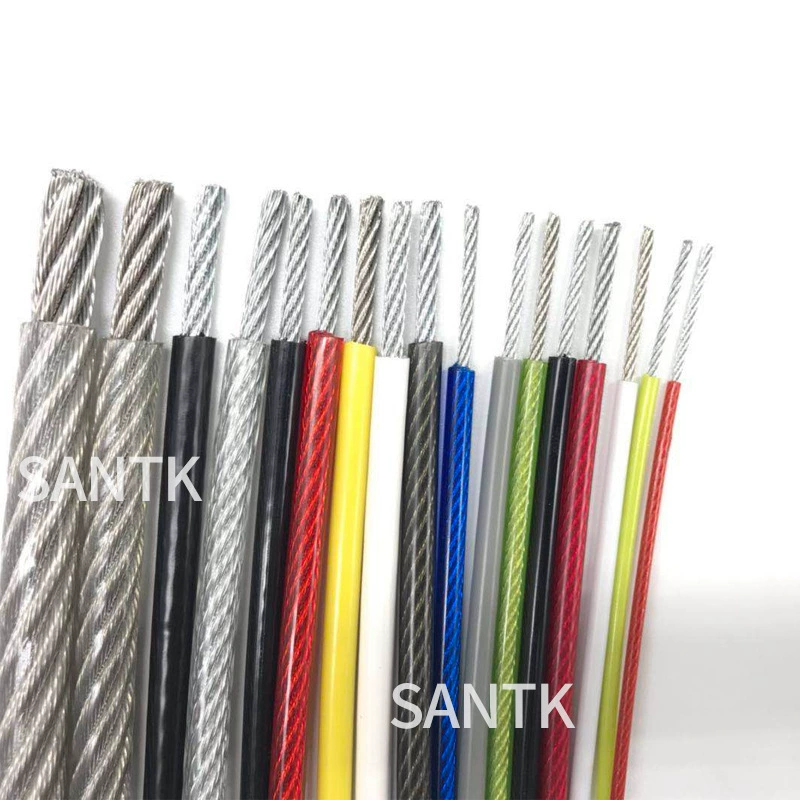 Colored Coated Steel Wire Rope Clothesline