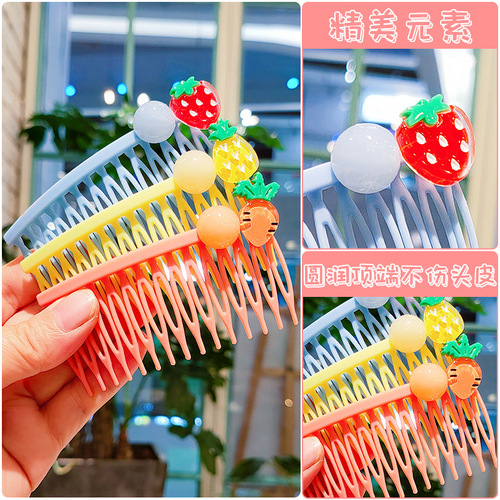 Children's hairpins for broken hair, anti-slip hair accessories, baby hair combs, little girls cartoon combs, bangs clips, girls' hairpins