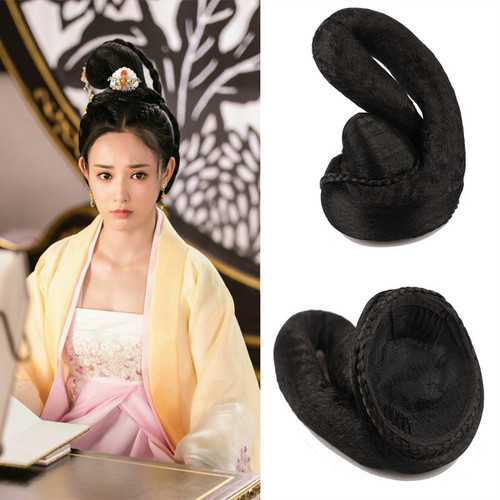 Ancient costume style bun, Hanfu wig bun, imperial concubine bun, photo studio stage COS wig flying bun