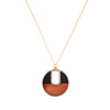 Necklace, wooden pendant, accessory, European style, simple and elegant design