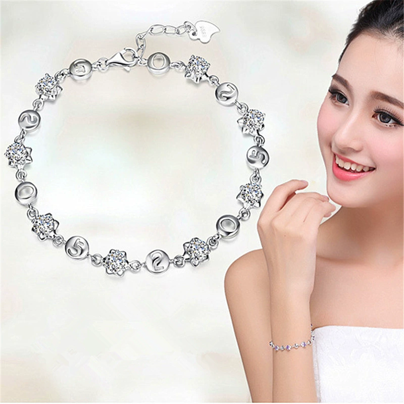 Серебряное покрытие браслета для женщин оптом Taobao 520 Я люблю твой браслет женская версия корейская смешанная партия