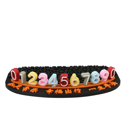 Car Temporary Parking Plate Mobile Phone Number Plate Luminous Zero Car Moving Number Plate Car Interior Ornaments (Nömrəli dayanma kartı) - chang-le-luminous-stop-sign