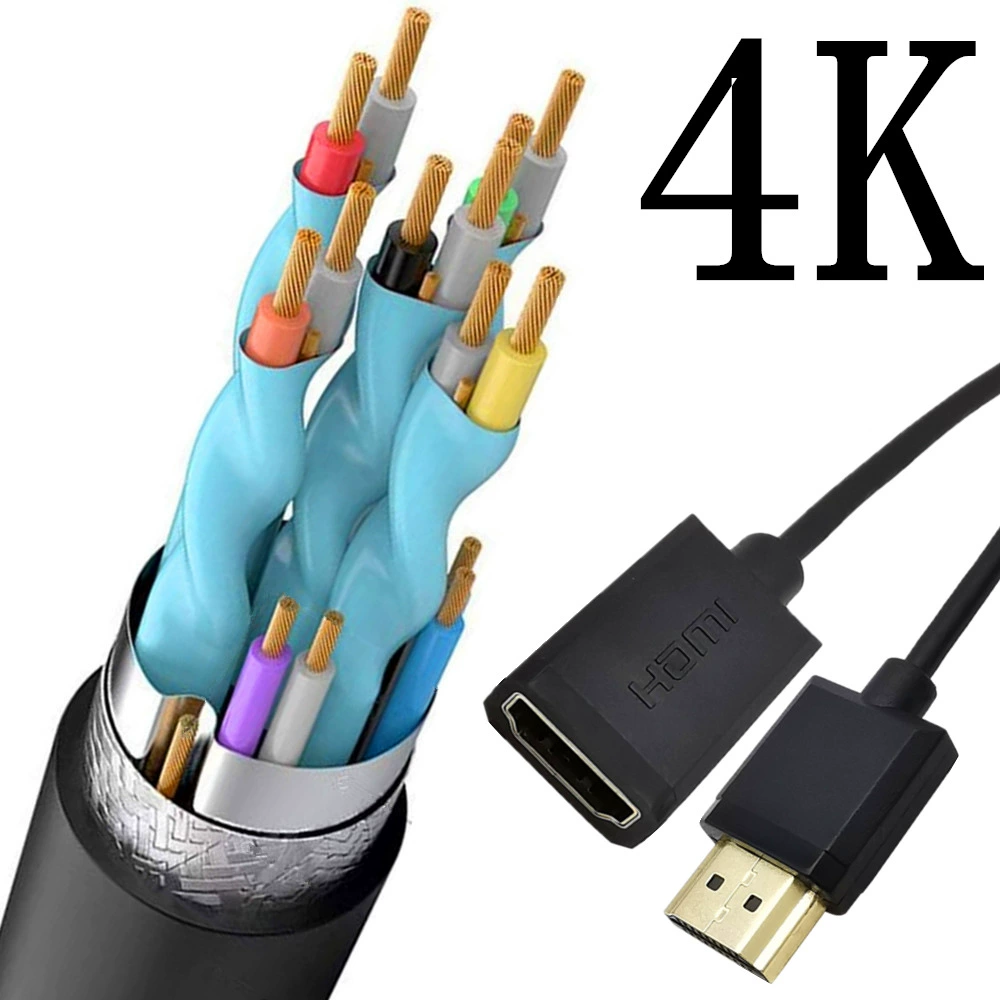 Ультра-тонкий OD3.2мм внешний диаметр HDMI 2.0 версия 4K*2K/60Гц общая прокладка кабеля