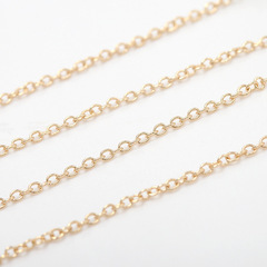 Pure copper plated 14k gold O-ring chain lockets for DIY jewelry accessories - factory direct sale wholesale