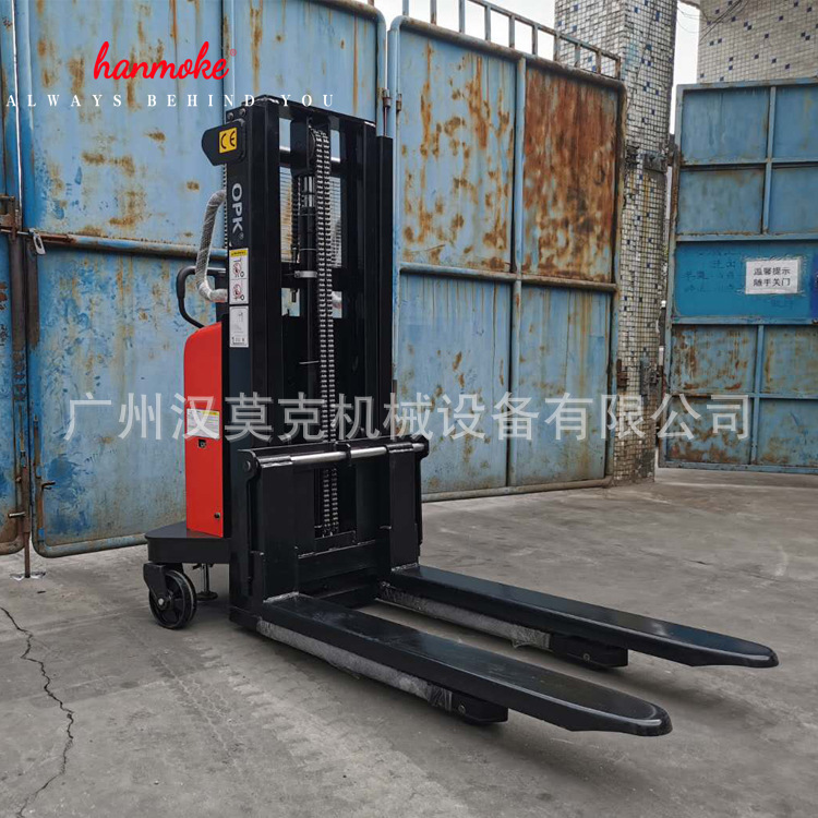 厂家直供销2吨OPK半电动升高车高强度自动升高车液压叉车一件代发