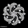 Metal fashionable brooch for bride suitable for photo sessions, European style, simple and elegant design, wholesale