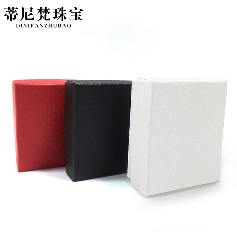 Caja de anillo de moda japonesa y coreana caja de collar caja de espárrago de oreja caja de pulsera caja de papel de cuero caja de joyería de regalo de San Valentín