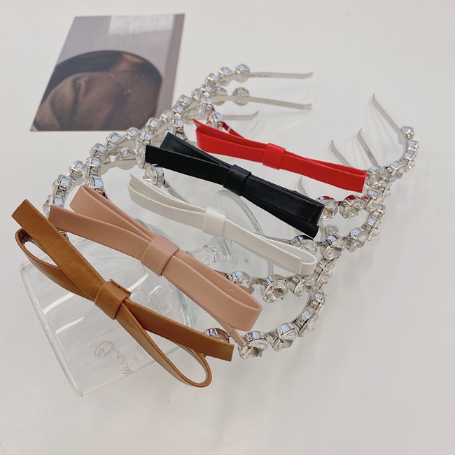 Hot Selling Fashion Crystal Bow Headband Wholesale display picture 4