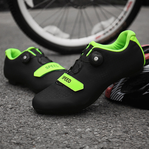 Cross-border locked cycling shoes for men, road cycling lock shoes, plain color cycling shoes, wholesale cycling shoes