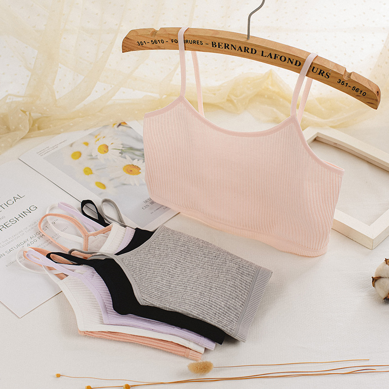 Fábrica al por mayor chaleco femenino adolescente chica desarrollo sujetador estudiante de secundaria estudiante ropa interior femenina estudiante de secundaria