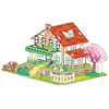 Three dimensional house, brainteaser, toy, handmade, in 3d format, early education, wholesale