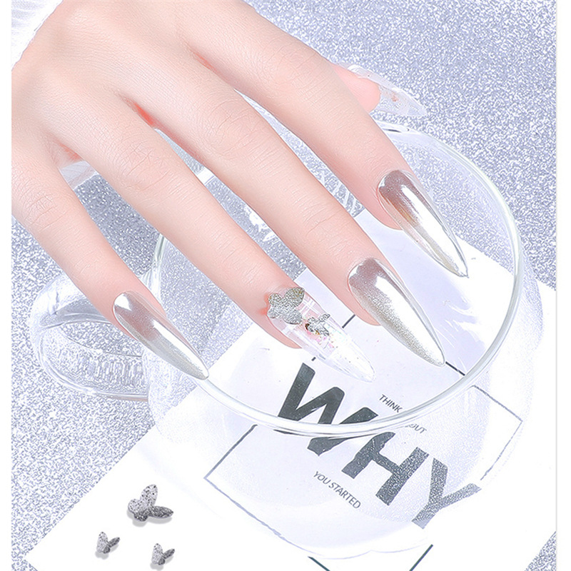 La celebridad en línea Pequeño Libro Rojo Venta caliente mixta manicura mariposa joyería DIY hecho a mano tridimensional mariposa resina metal mariposa