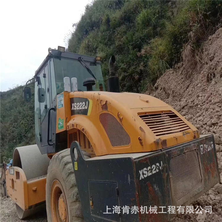 原版干活工地二手徐工22吨震动压路机转让