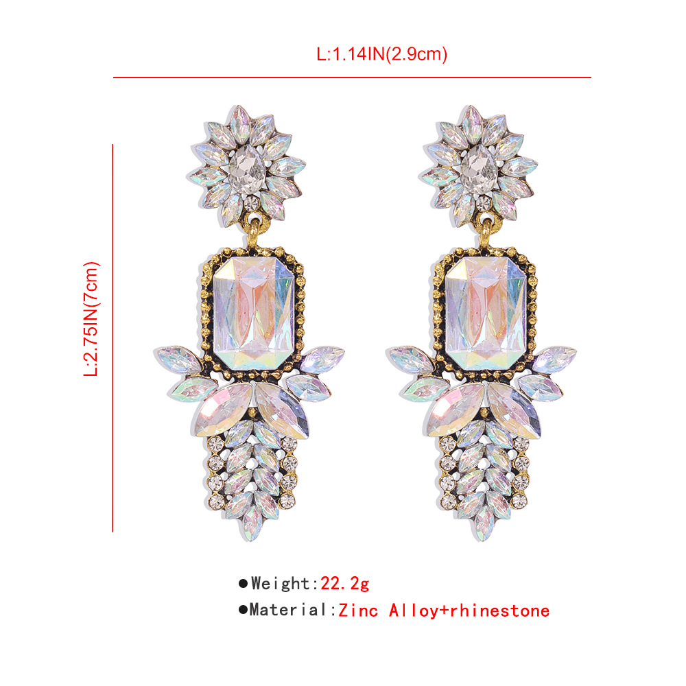 Pendientes De Diamantes De Cristal De Alta Gama display picture 11