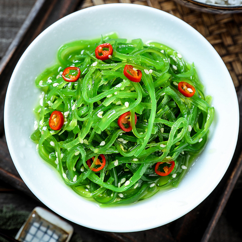 日式裙带菜即食海藻沙律爽口海带丝中华海草芽菜丝1kg【郝家记】|ms