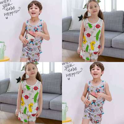 2019 new pattern Sleeveless ultrathin the republic of korea brand Underwear Home Furnishings mellisse vest Cut sleeves suit