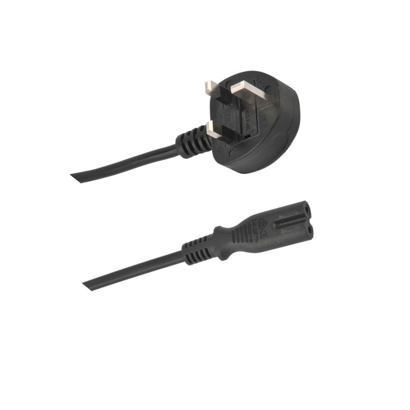 环保纯铜英规带八字管灯具笔记本等小功率电器专用电源线