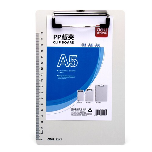 Leader 9247 writing pad holder, PP plastic material A5 writing board, reading pad, desk pad, invoice holder, report holder