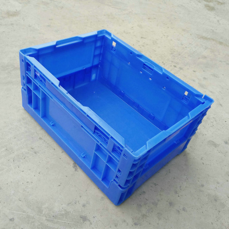 加厚折叠塑料周转箱日式折叠塑料箱汽车配件折叠胶箱EU箱PP箱