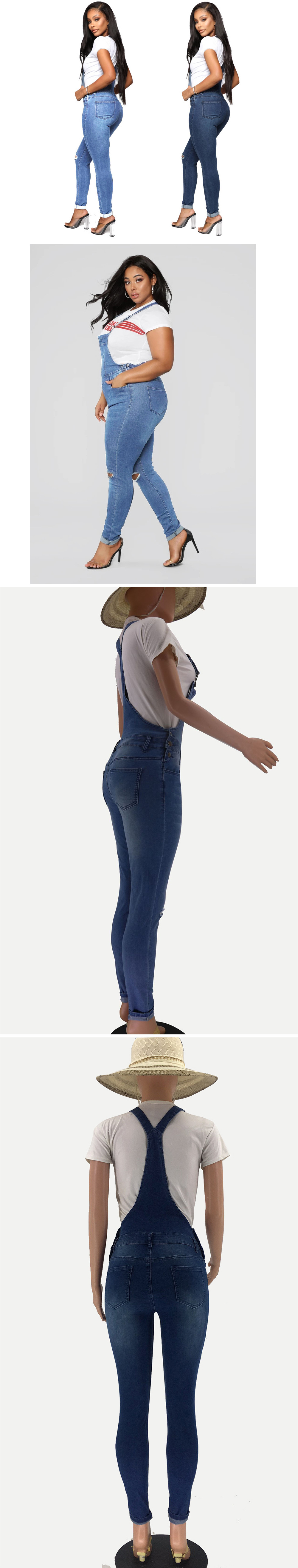 jeans rotos azules de moda NSYB65116